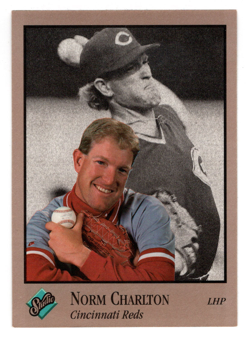Norm Charlton - Cincinnati Reds (MLB Baseball Card) 1992 Leaf Studio # 21 Mint