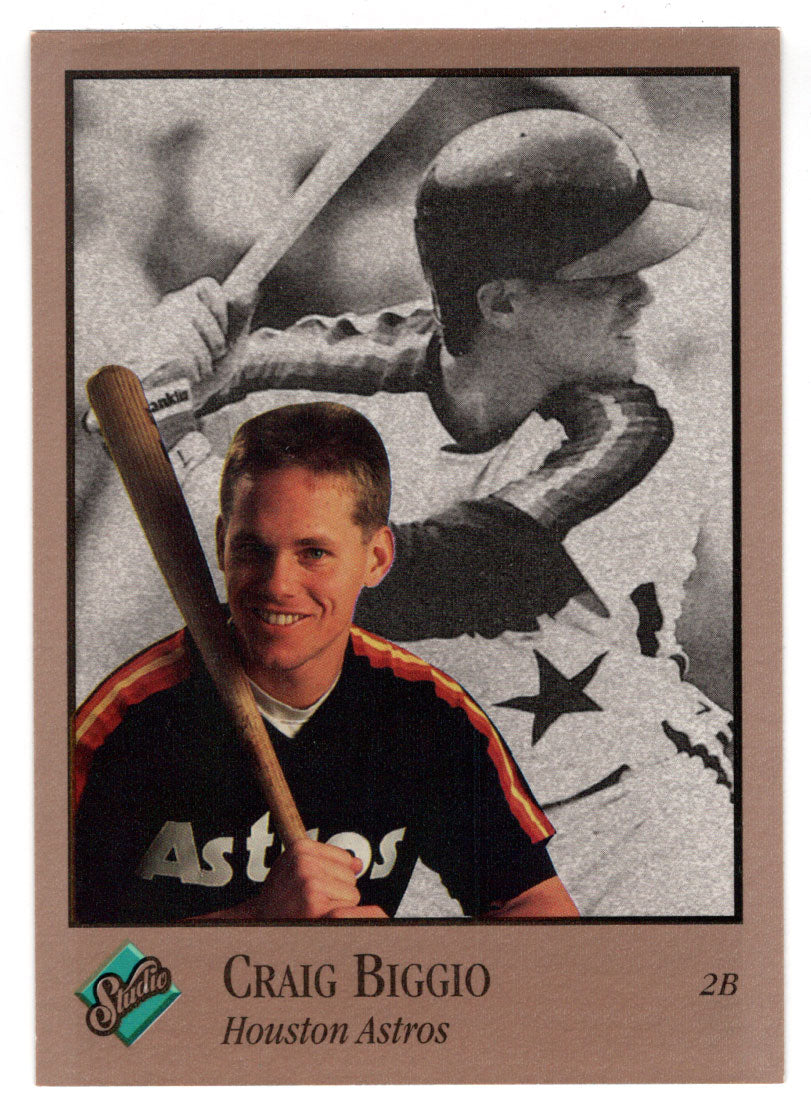 Craig Biggio - Houston Astros (MLB Baseball Card) 1992 Leaf Studio # 32 Mint