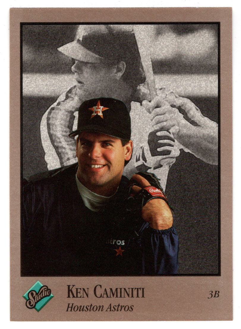 Ken Caminiti - Houston Astros (MLB Baseball Card) 1992 Leaf Studio # 33 Mint