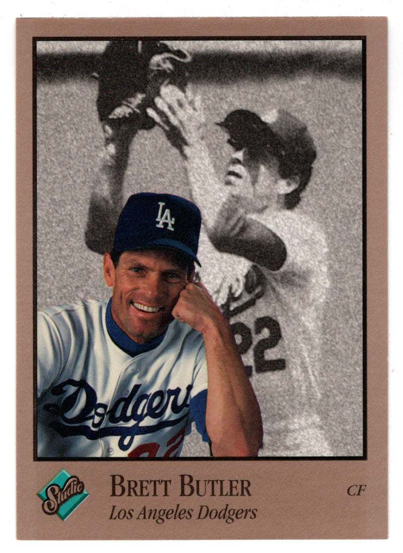 Brett Butler - Los Angeles Dodgers (MLB Baseball Card) 1992 Leaf Studio # 41 Mint