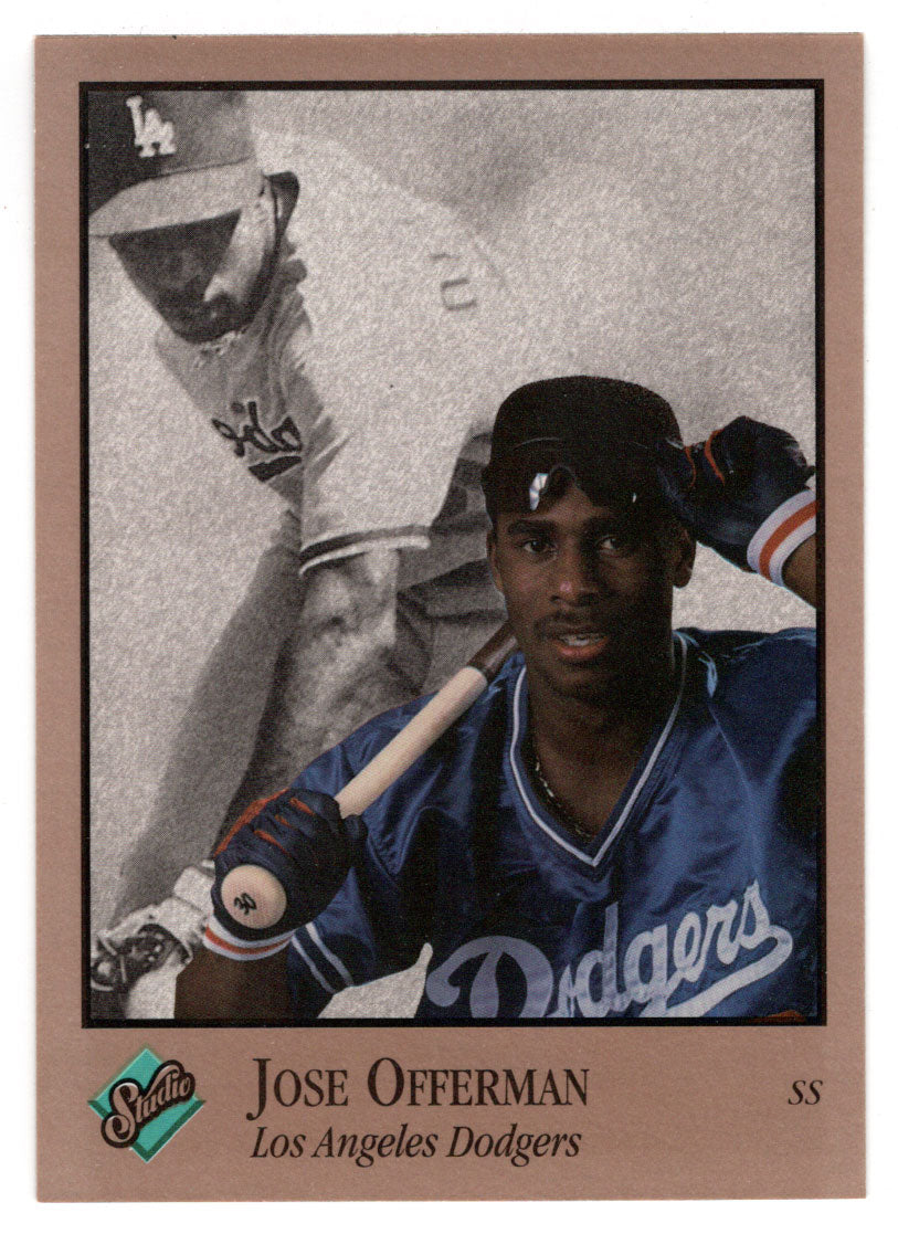 Jose Offerman - Los Angeles Dodgers (MLB Baseball Card) 1992 Leaf Studio # 47 Mint