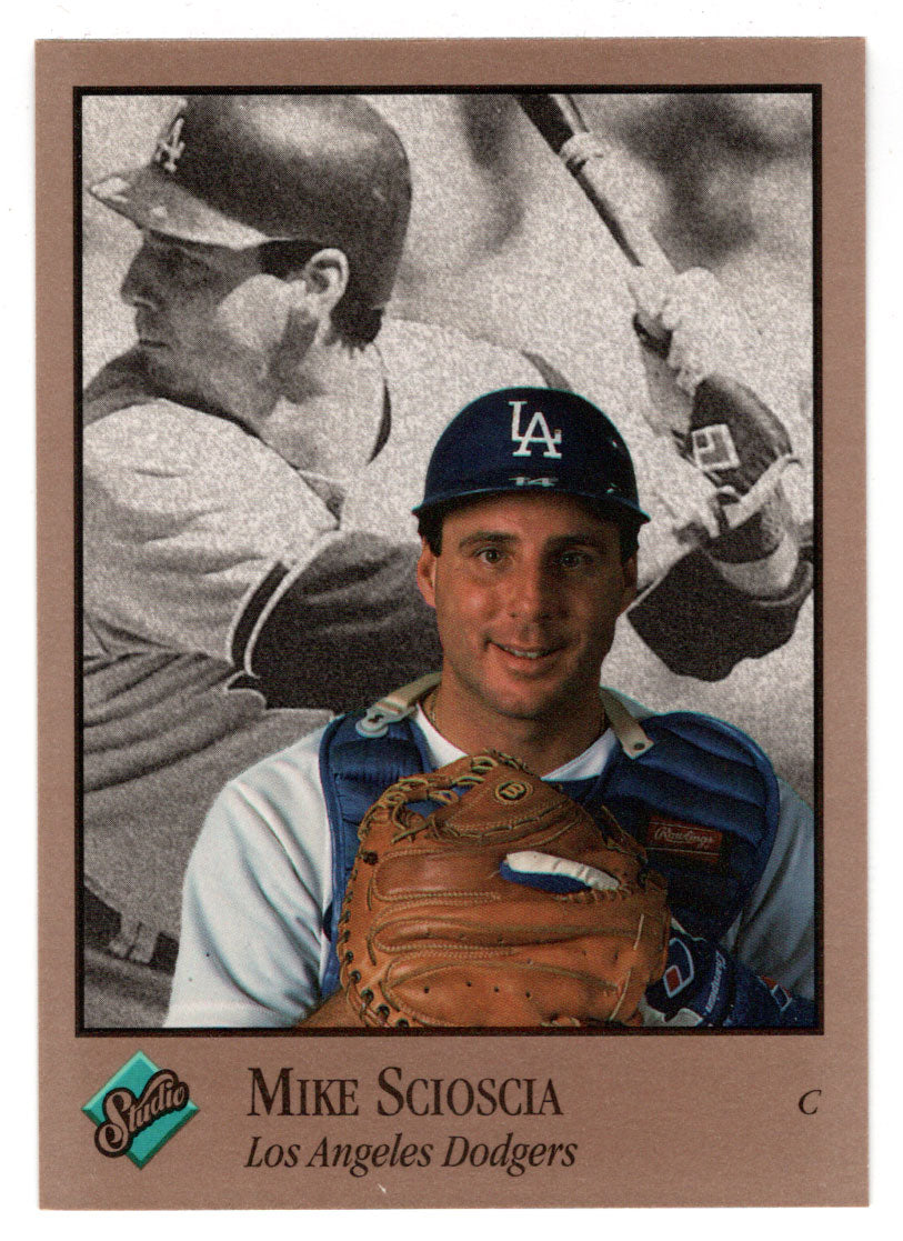 Mike Scioscia - Los Angeles Dodgers (MLB Baseball Card) 1992 Leaf Studio # 48 Mint