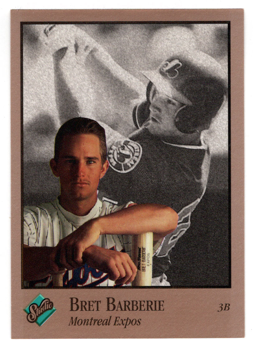 Bret Barberie - Montreal Expos (MLB Baseball Card) 1992 Leaf Studio # 51 Mint