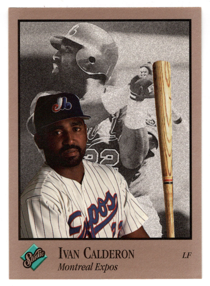 Ivan Calderon - Montreal Expos (MLB Baseball Card) 1992 Leaf Studio # 52 Mint