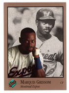Marquis Grissom - Montreal Expos (MLB Baseball Card) 1992 Leaf Studio # 55 Mint
