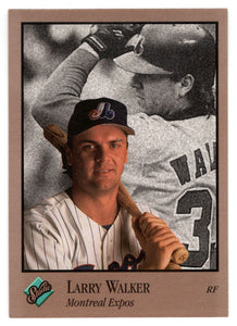 Larry Walker - Montreal Expos (MLB Baseball Card) 1992 Leaf Studio # 59 Mint