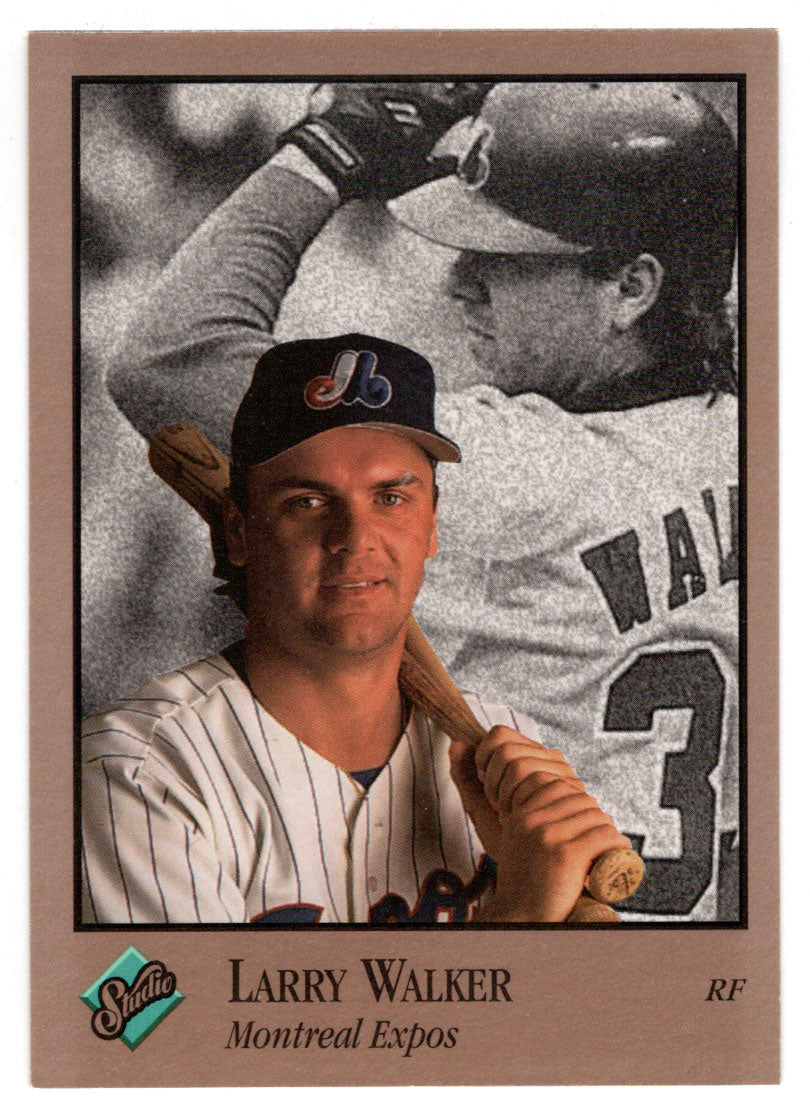 Larry Walker - Montreal Expos (MLB Baseball Card) 1992 Leaf Studio # 59 Mint