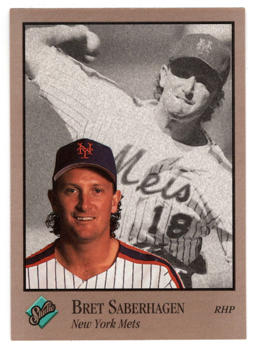 Bret Saberhagen - New York Mets (MLB Baseball Card) 1992 Leaf Studio # 69 Mint