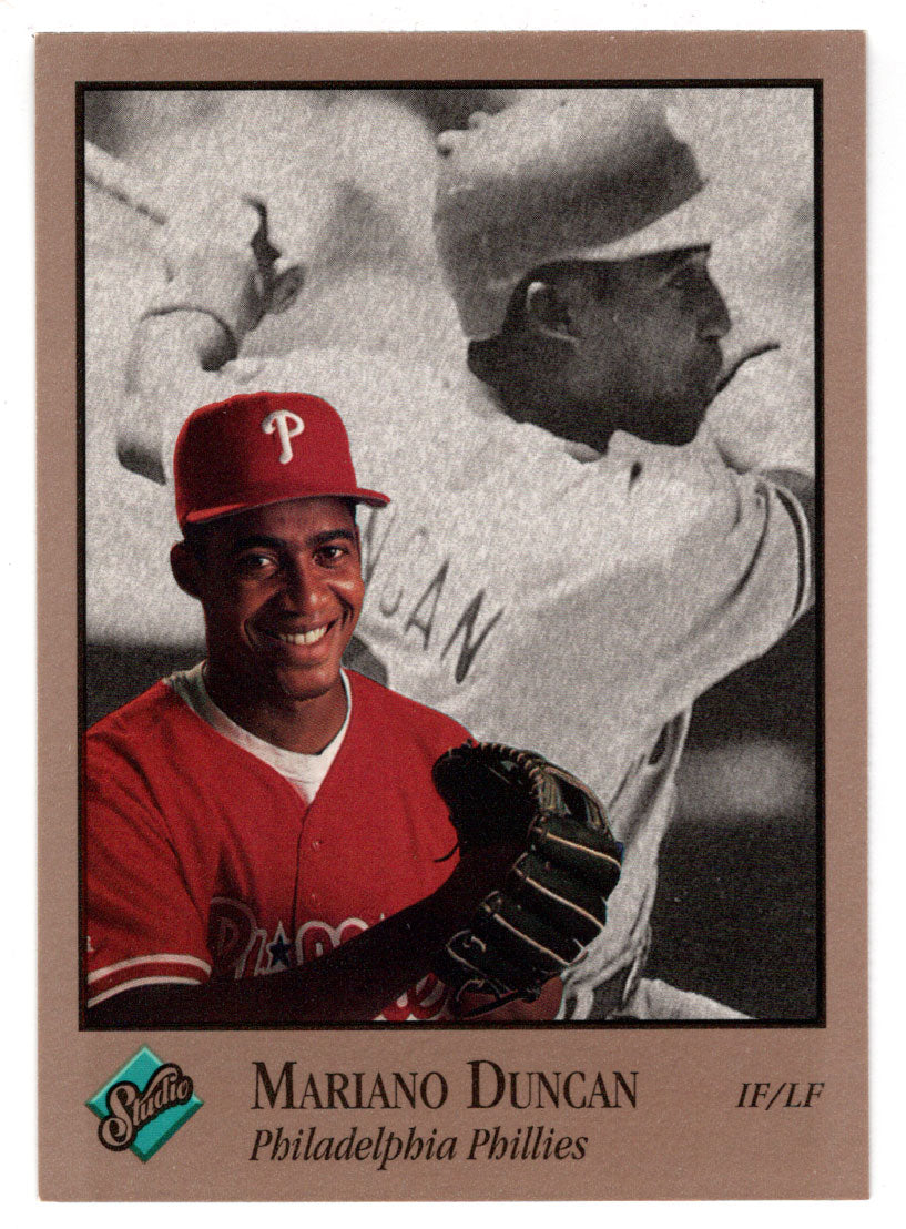 Mariano Duncan - Philadelphia Phillies (MLB Baseball Card) 1992 Leaf Studio # 74 Mint