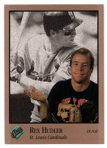 Rex Hudler - St. Louis Cardinals (MLB Baseball Card) 1992 Leaf Studio # 92 Mint