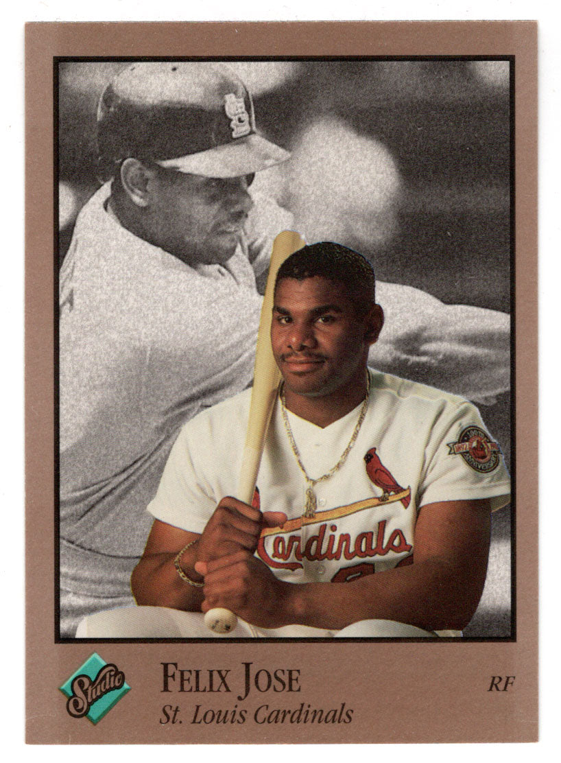 Felix Jose - St. Louis Cardinals (MLB Baseball Card) 1992 Leaf Studio # 94 Mint