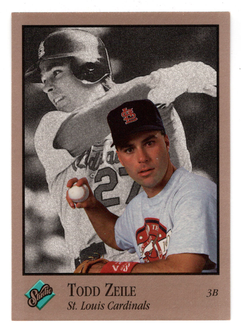 Todd Zeile - St. Louis Cardinals (MLB Baseball Card) 1992 Leaf Studio # 100 Mint