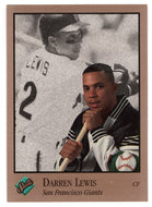 Darren Lewis - San Francisco Giants (MLB Baseball Card) 1992 Leaf Studio # 117 Mint