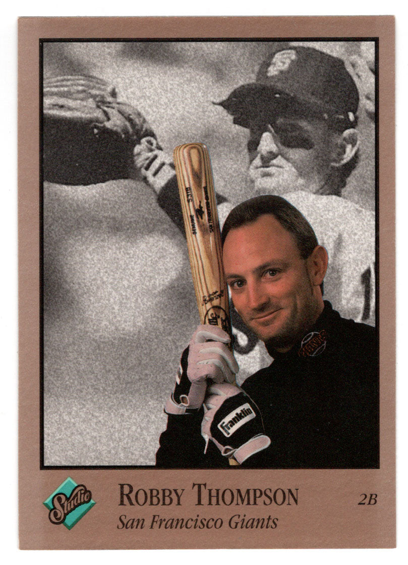 Robby Thompson - San Francisco Giants (MLB Baseball Card) 1992 Leaf Studio # 119 Mint