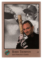 Robby Thompson - San Francisco Giants (MLB Baseball Card) 1992 Leaf Studio # 119 Mint