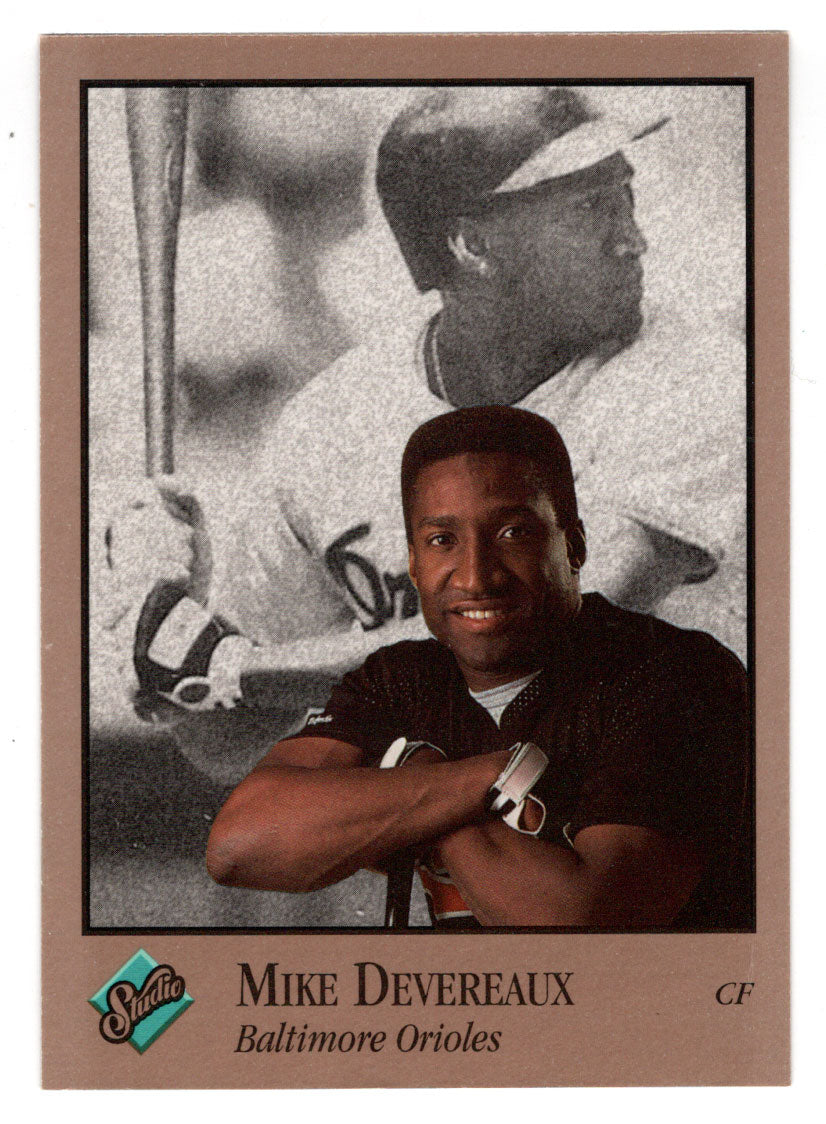 Mike Devereaux - Baltimore Orioles (MLB Baseball Card) 1992 Leaf Studio # 123 Mint
