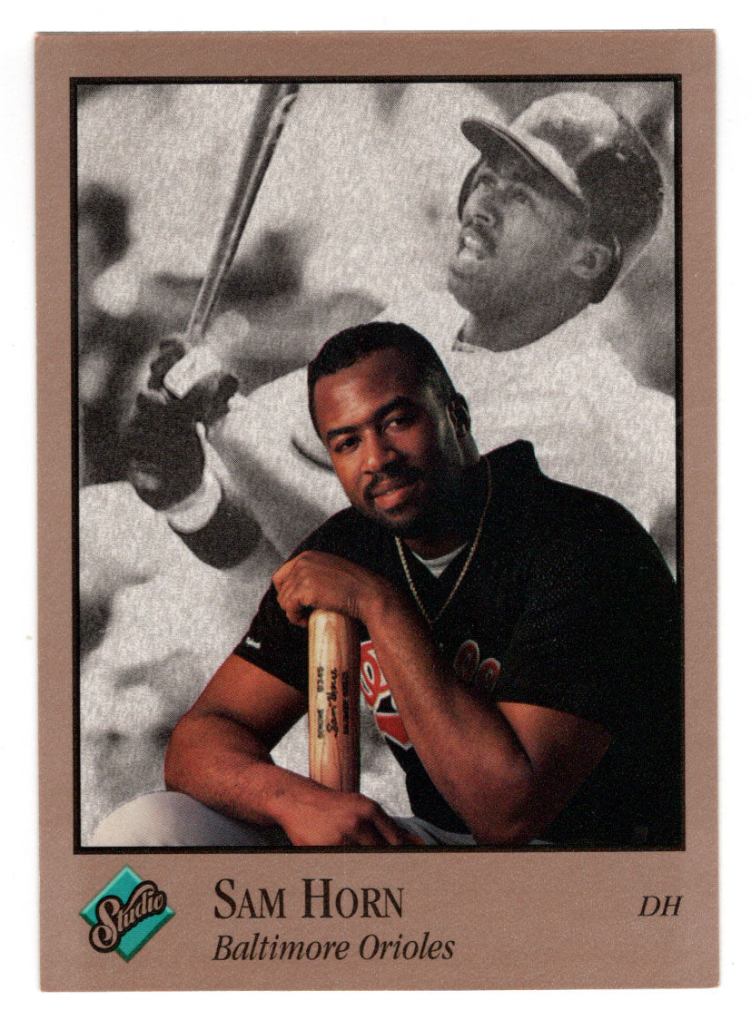 Sam Horn - Baltimore Orioles (MLB Baseball Card) 1992 Leaf Studio # 125 Mint
