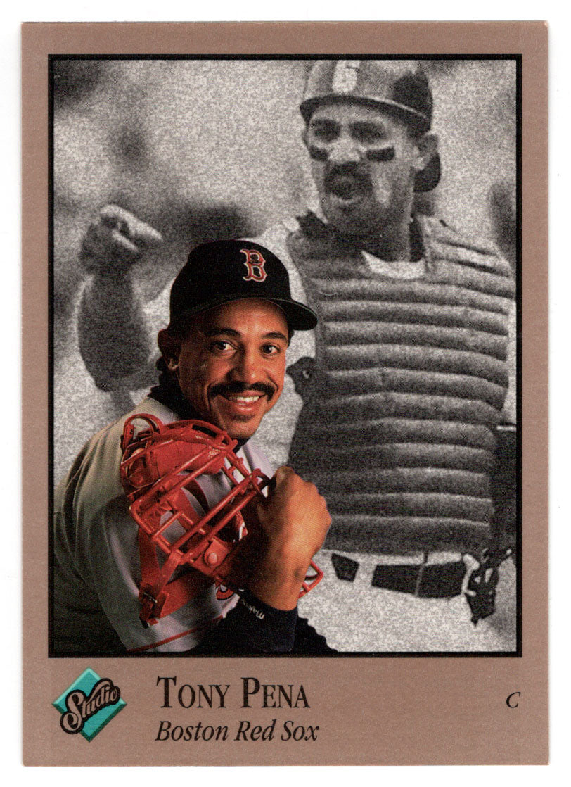 Tony Pena - Boston Red Sox (MLB Baseball Card) 1992 Leaf Studio # 135 Mint