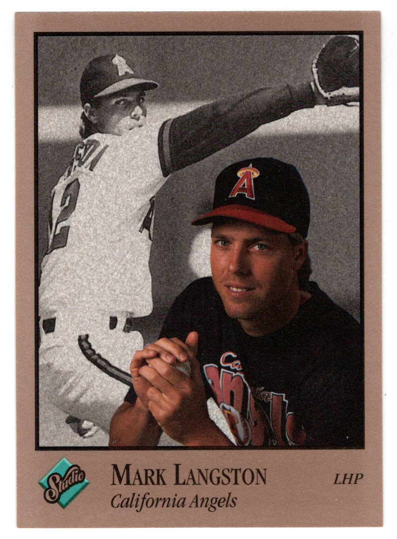 Mark Langston - California Angels (MLB Baseball Card) 1992 Leaf Studio # 148 Mint