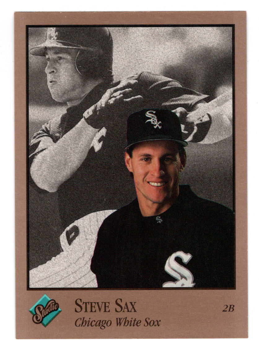 Steve Sax - Chicago White Sox (MLB Baseball Card) 1992 Leaf Studio # 157 Mint