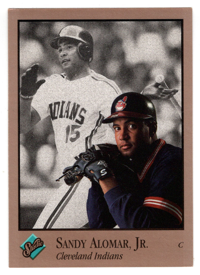 Sandy Alomar Jr. - Cleveland Indians (MLB Baseball Card) 1992 Leaf Studio # 161 Mint