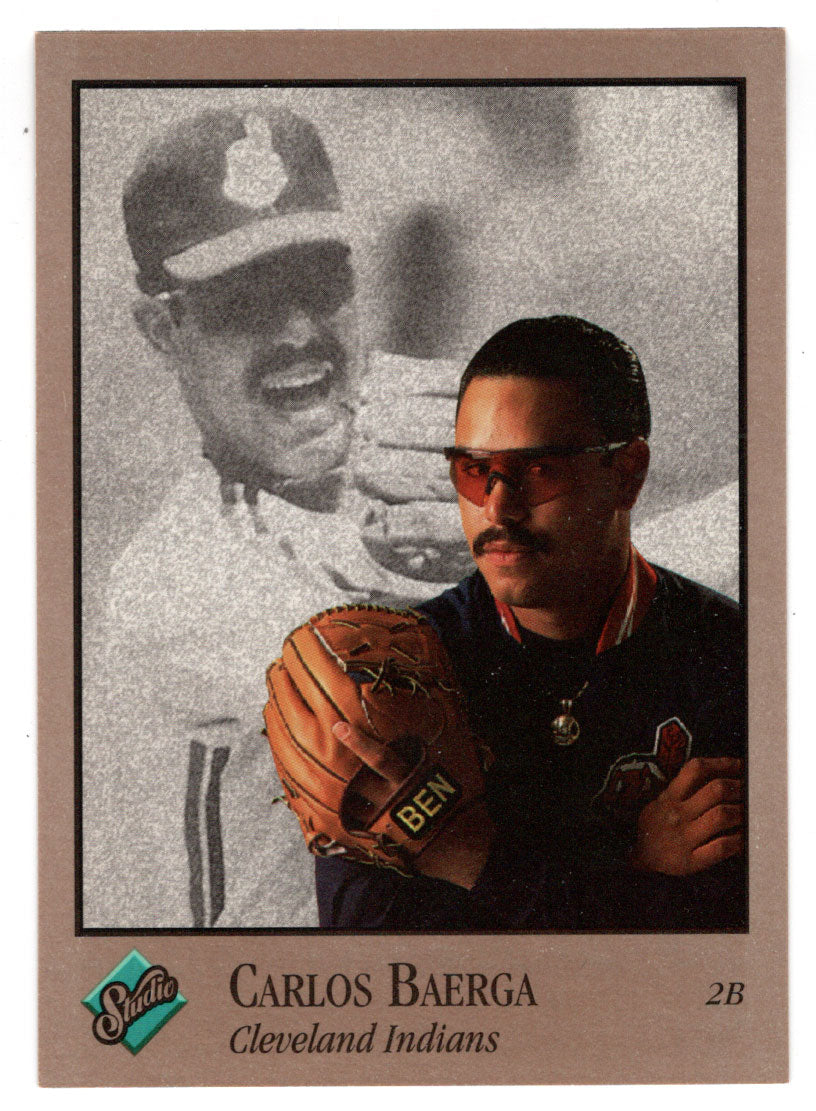 Carlos Baerga - Cleveland Indians (MLB Baseball Card) 1992 Leaf Studio # 163 Mint