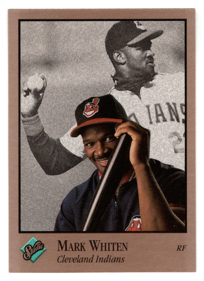 Mark Whiten - Cleveland Indians (MLB Baseball Card) 1992 Leaf Studio # 170 Mint