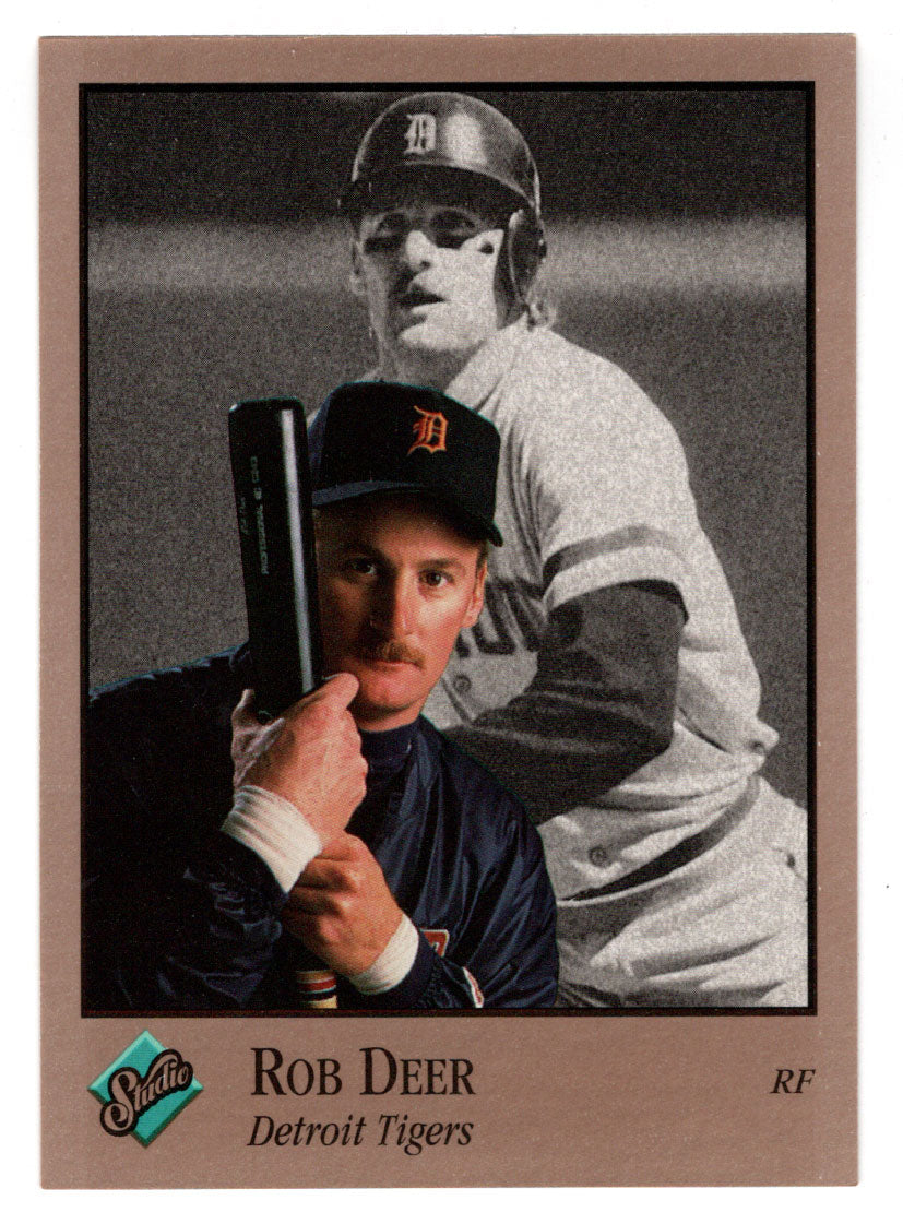 Rob Deer - Detroit Tigers (MLB Baseball Card) 1992 Leaf Studio # 172 Mint