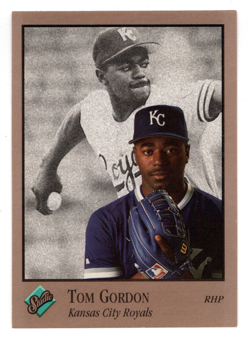 Tom Gordon - Kansas City Royals (MLB Baseball Card) 1992 Leaf Studio # 182 Mint
