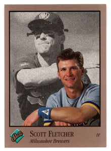 Scott Fletcher - Milwaukee BrewerS (MLB Baseball Card) 1992 Leaf Studio # 193 Mint