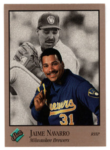 Jaime Navarro - Milwaukee Brewers (MLB Baseball Card) 1992 Leaf Studio # 195 Mint