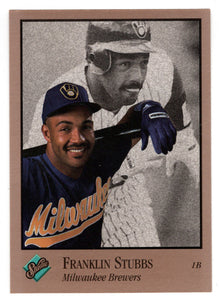 Franklin Stubbs - Milwaukee Brewers (MLB Baseball Card) 1992 Leaf Studio # 196 Mint