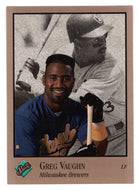 Greg Vaughn - Milwaukee Brewers (MLB Baseball Card) 1992 Leaf Studio # 198 Mint