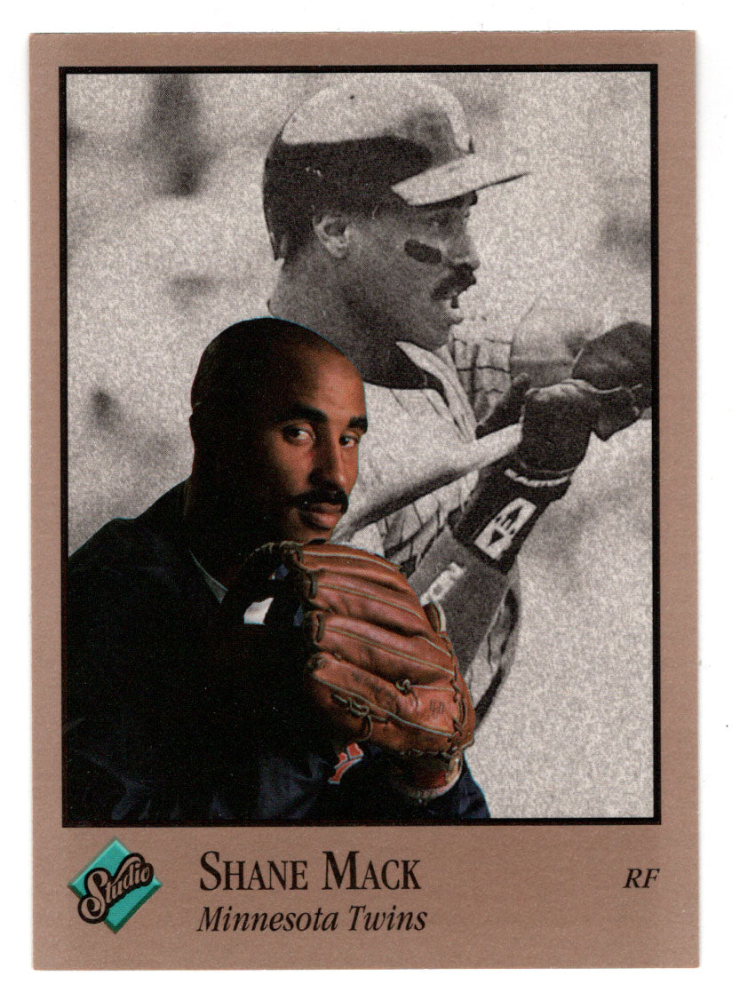 Shane Mack - Minnesota Twins (MLB Baseball Card) 1992 Leaf Studio # 207 Mint