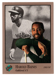 Harold Baines - Oakland Athletics (MLB Baseball Card) 1992 Leaf Studio # 221 Mint