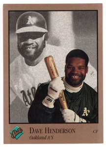 Dave Henderson - Oakland Athletics (MLB Baseball Card) 1992 Leaf Studio # 224 Mint