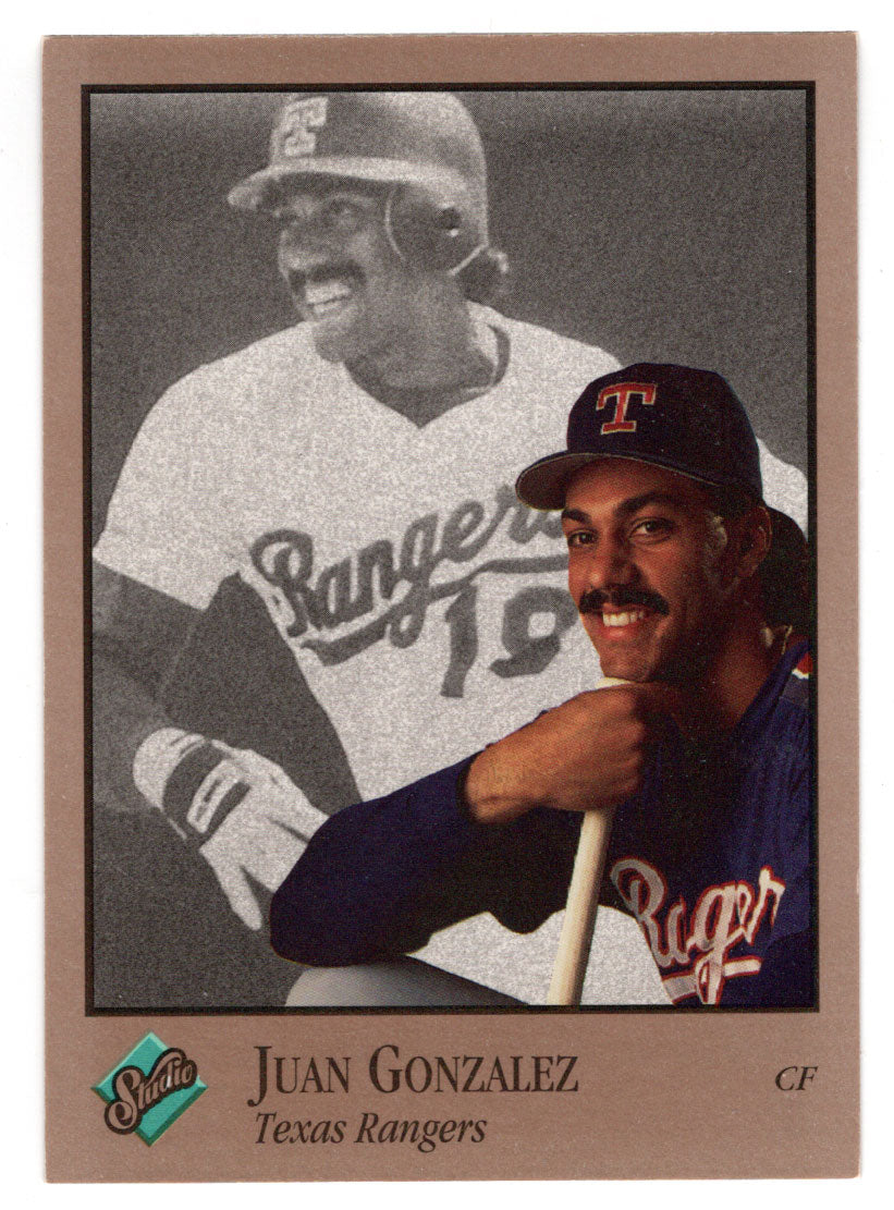 Juan Gonzalez - Texas Rangers (MLB Baseball Card) 1992 Leaf Studio # 242 Mint