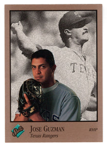 Jose Guzman - Texas Rangers - Texas Rangers (MLB Baseball Card) 1992 Leaf Studio # 243 Mint