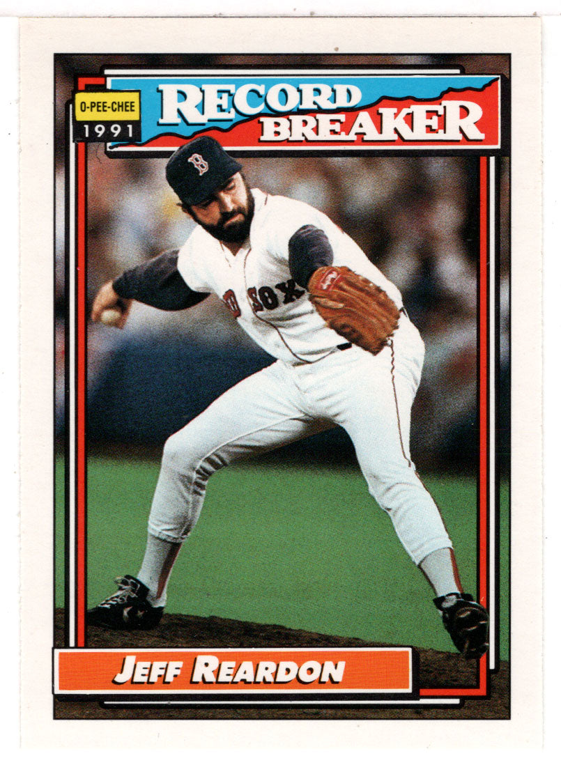 Jeff Reardon - Boston Red Sox - Record Breaker (MLB Baseball Card) 1992 O-Pee-Chee # 3 Mint