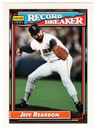 Jeff Reardon - Boston Red Sox - Record Breaker (MLB Baseball Card) 1992 O-Pee-Chee # 3 Mint