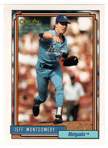 Jeff Montgomery - Kansas City Royals (MLB Baseball Card) 1992 O-Pee-Chee # 16 Mint