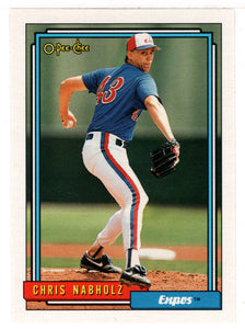 Chris Nabholz - Montreal Expos (MLB Baseball Card) 1992 O-Pee-Chee # 32 Mint