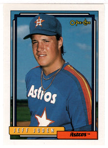 Jeff Juden - Houston Astros (MLB Baseball Card) 1992 O-Pee-Chee # 34 Mint