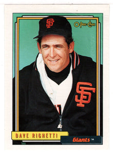 Dave Righetti - San Francisco Giants (MLB Baseball Card) 1992 O-Pee-Chee # 35 Mint