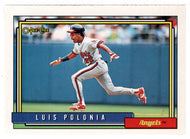 Luis Polonia - California Angels (MLB Baseball Card) 1992 O-Pee-Chee # 37 Mint