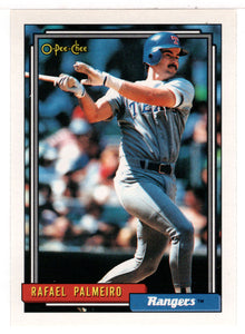 Rafael Palmeiro - Texas Rangers (MLB Baseball Card) 1992 O-Pee-Chee # 55 Mint