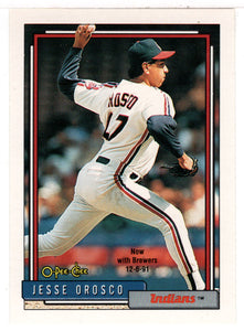 Jesse Orosco - Milwaukee Brewers (MLB Baseball Card) 1992 O-Pee-Chee # 79 Mint