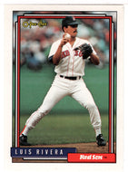 Luis Rivera - Boston Red Sox (MLB Baseball Card) 1992 O-Pee-Chee # 97 Mint