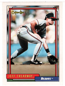 Jeff Treadway - Atlanta Braves (MLB Baseball Card) 1992 O-Pee-Chee # 99 Mint