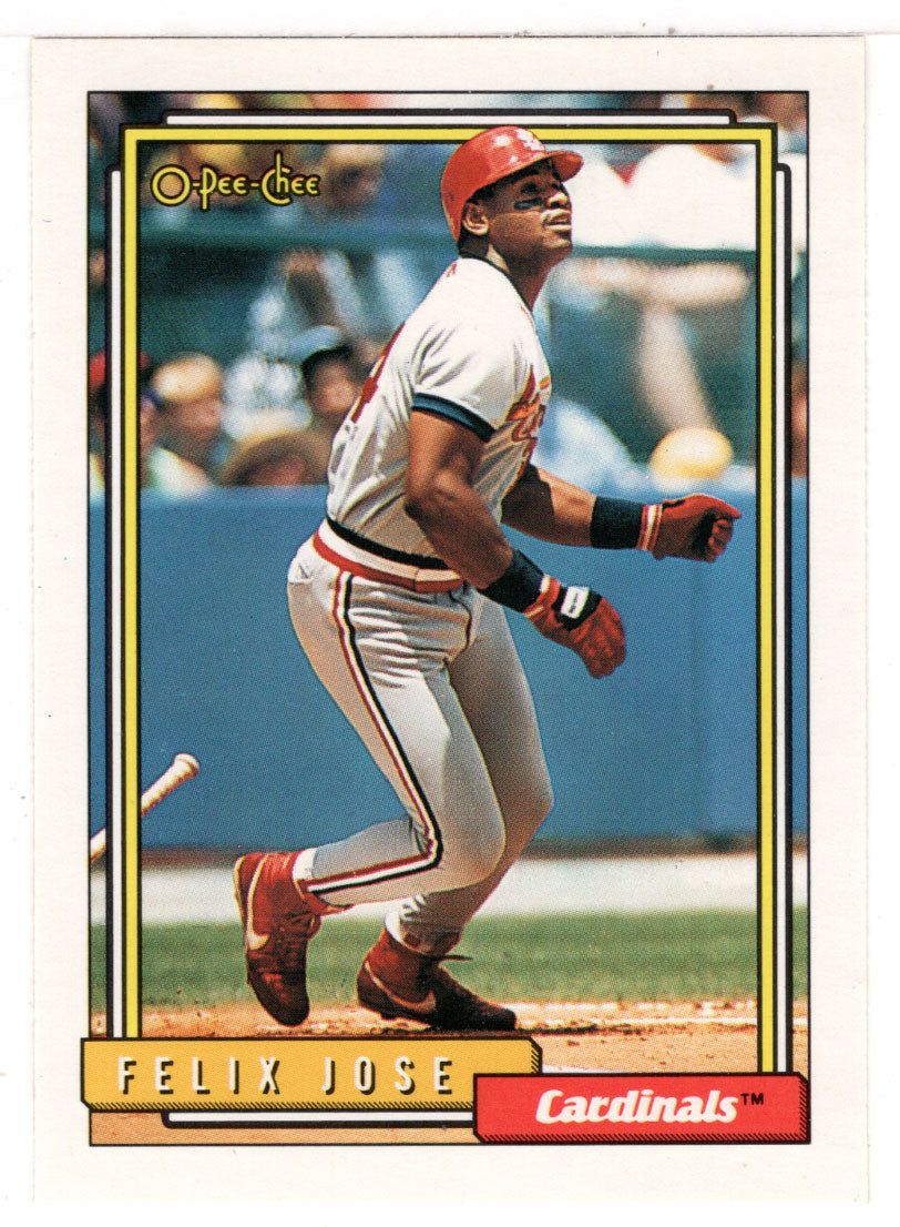 Felix Jose - St. Louis Cardinals (MLB Baseball Card) 1992 O-Pee-Chee # 105 Mint
